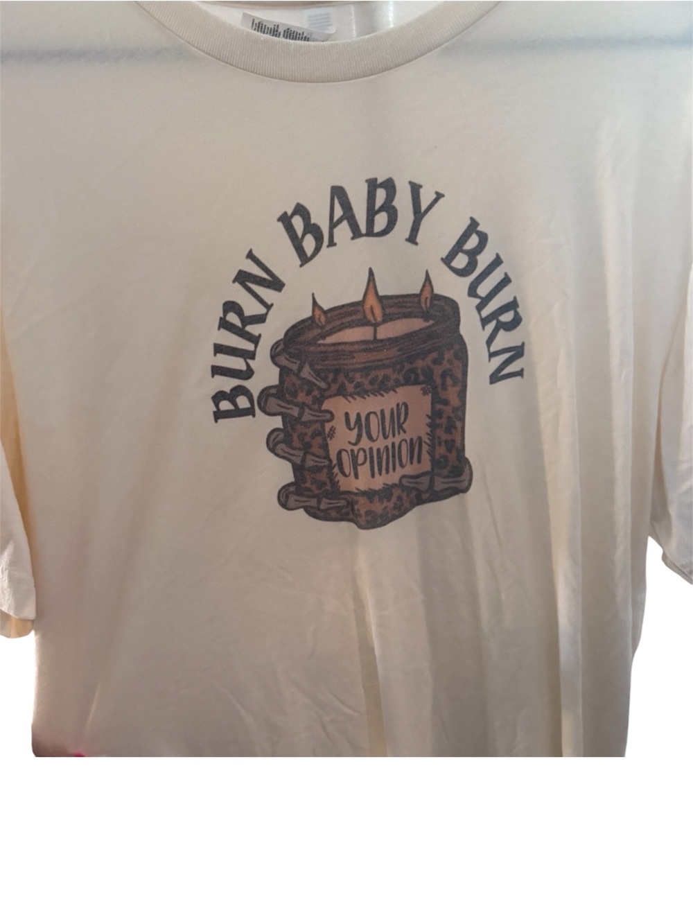Bella Canvas Cream Graphic Tee with Black and Brown Print